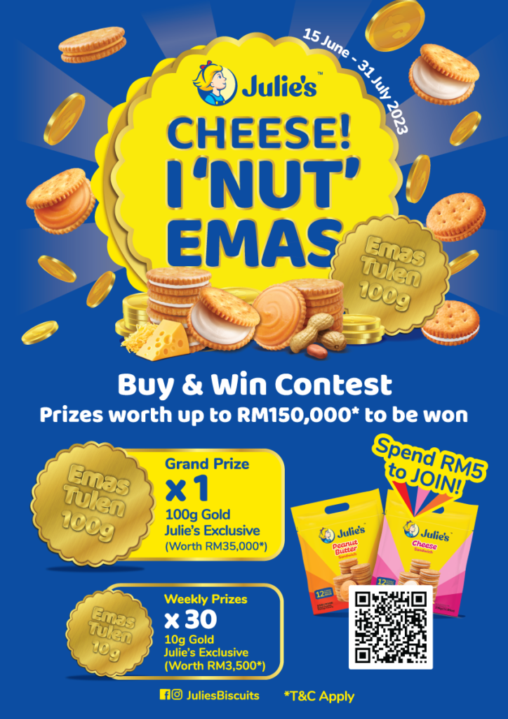 Julie’s Cheese! I ‘Nut’ Emas Julie's